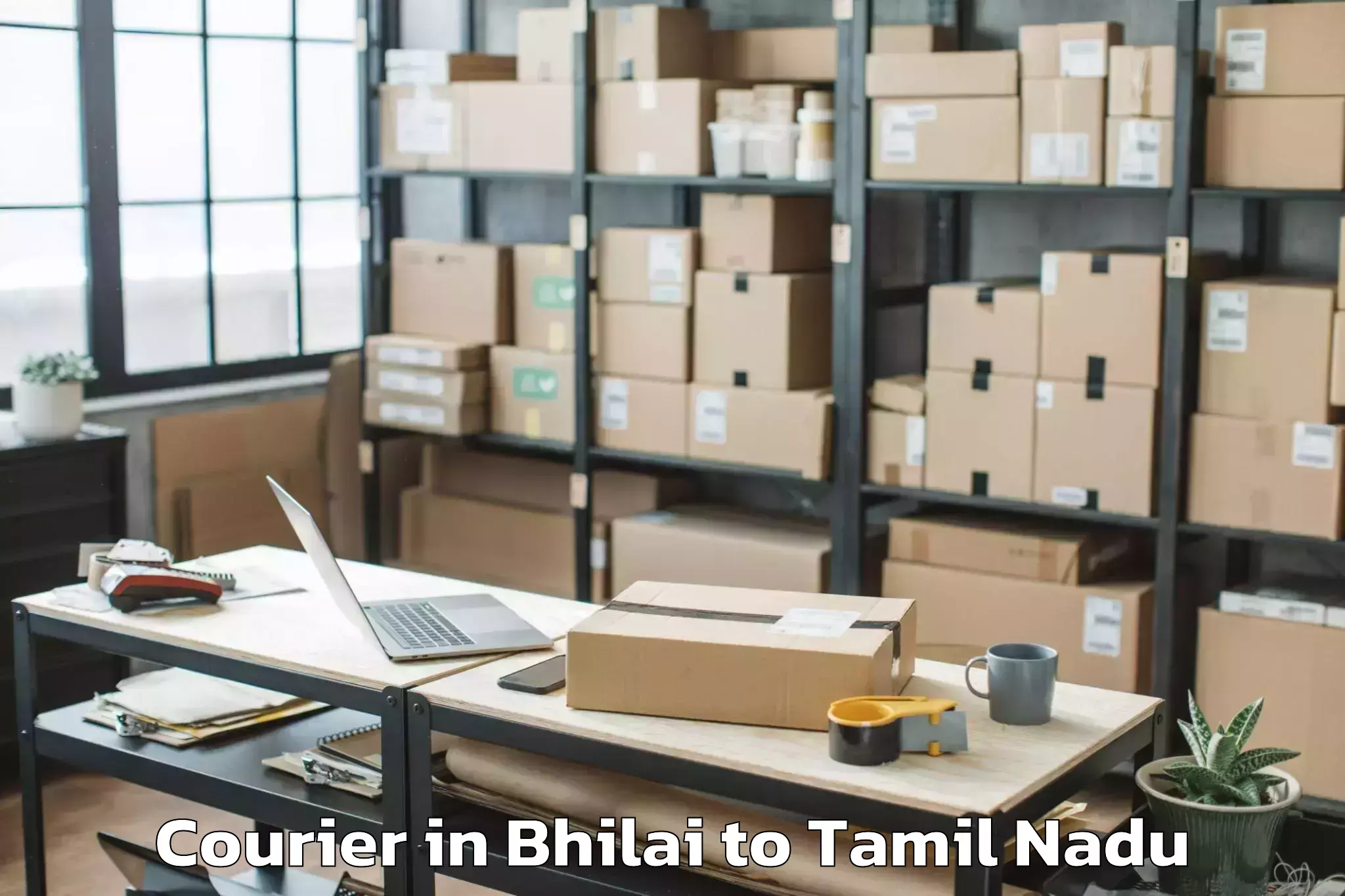 Hassle-Free Bhilai to Uthiramerur Courier